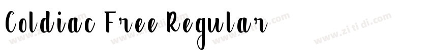 Coldiac Free Regular字体转换
